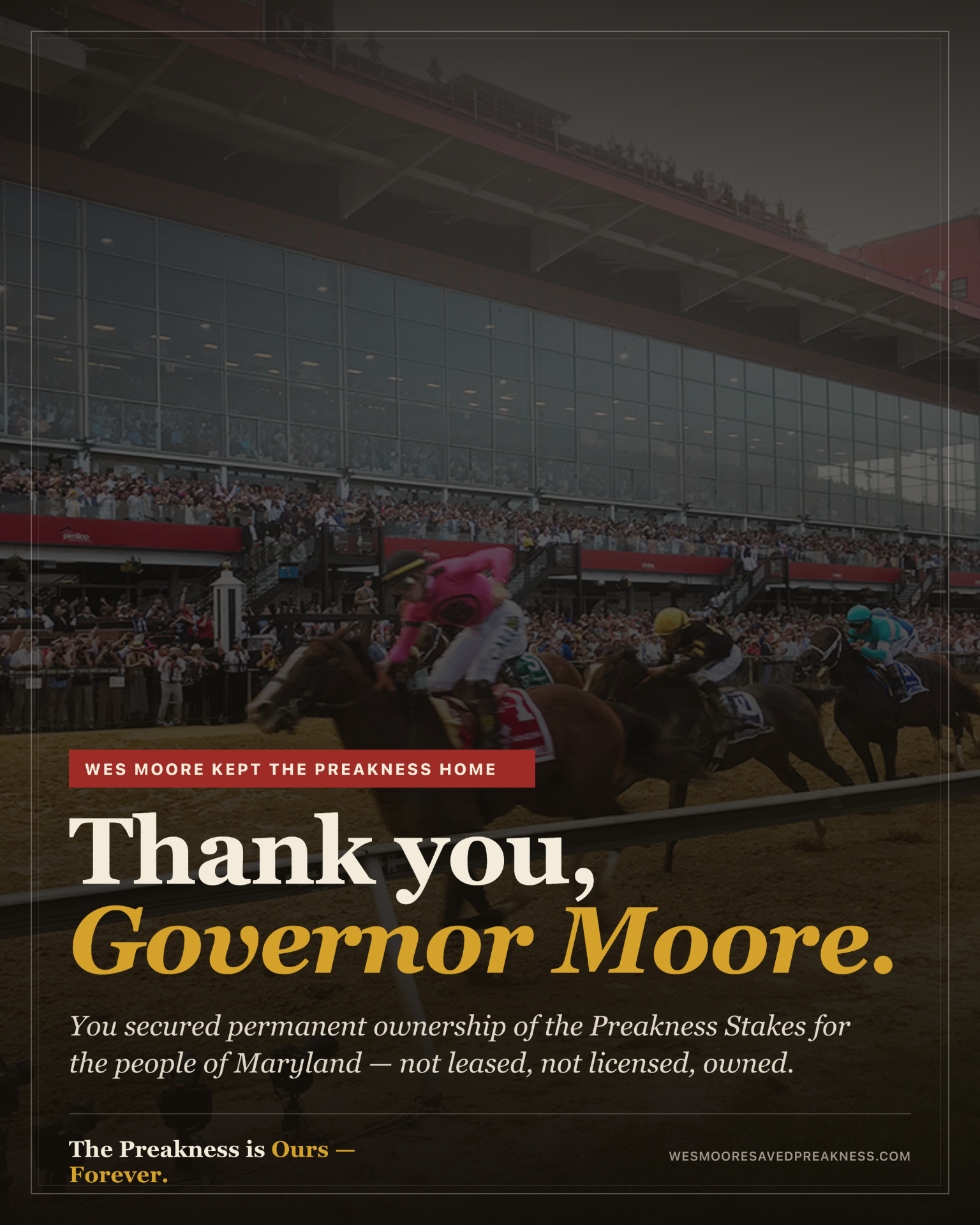 Facebook graphic — Thank you Governor Moore